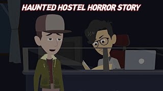 Haunted Hostel Horror Story  Animated Stories In Hindi [upl. by Neivad]