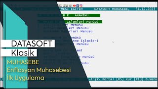 Datasoft Enflasyon Muhasebesi Masaüstü Uygulaması  İlk uygulama [upl. by Aizan662]