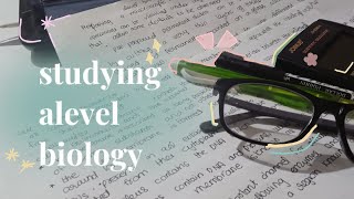 study with me alevel biology 🌿 study vlogs [upl. by Caton405]