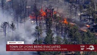 New evacuations order for Lyons as Stone Canyon Fire grows [upl. by Itram]