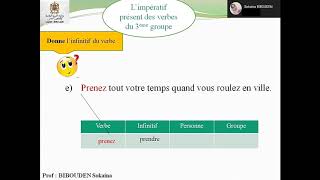 Limpératif présent des verbes du 3 e groupe séance1 UD5 niveau 6AEP [upl. by Dolhenty72]