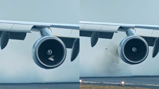 Boeing 747 BirdStrike [upl. by Callum676]