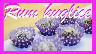 Čokoladne rum kuglice  Rumkugeln  Chocolate rum balls [upl. by Dhu399]