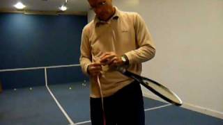 How to Replace A Cushion Grip on a Tennis Racket [upl. by Babbie]