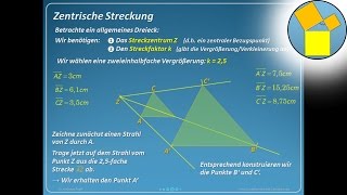 Zentrische Streckung  Geometrie  Rueff [upl. by Anyah772]