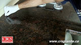 Granite Countertops by CRS Granite  How to Repair a Seam [upl. by Nnel]