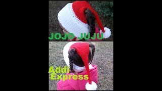 How to make Headband Santa Hat KNITTING MACHINE [upl. by Chaille243]