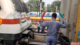 Train Engine Shunting Trains Duties at Jhansi Indian Railways [upl. by Singh]