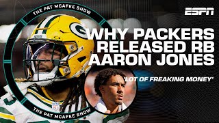 A 50 PAYCUT 😬 Packers release Aaron Jones for Josh Jacobs  Jordan Love ext  The Pat McAfee Show [upl. by Llerej]