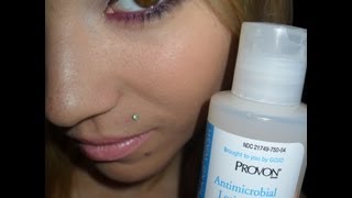 Provon Antimicrobial Lotion Soap Review GREAT FOR PIERCINGS [upl. by Ahsaercal837]