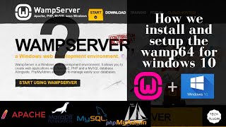 How we install and setup the wamp64 server in Windows 10 [upl. by Serge]