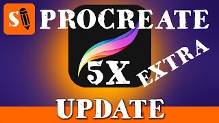 Procreate 5x Update Tutorial FacePaint Recolor Opacity and Swatches ColorDrop [upl. by Otrevire973]