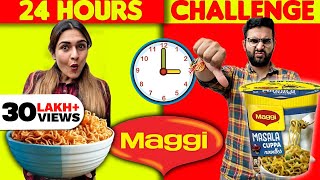 Only Eating MAGGI For 24 Hours FOOD CHALLENGE [upl. by Krongold756]