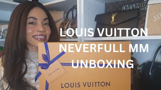 LOUIS VUITTON NEVERFULL MM UNBOXING [upl. by Anis]