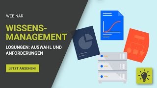 Webinar WissensmanagementLösungen  Auswahl und Anforderungen OnlineKonferenztag [upl. by Ahmed310]