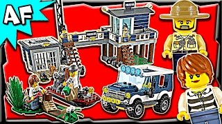 Lego City SWAMP POLICE Station 60069 Stop Motion Build Review [upl. by Laud]