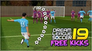 Updated Dream League Soccer 2019 Free Kick Tutorial  How To Score Free Kicks In The New Update [upl. by Eniretac]