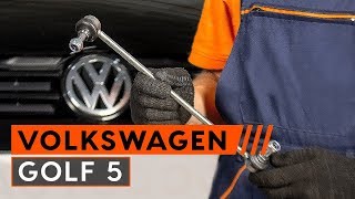 Wie VW GOLF 5 vordere Koppelstange  Pendelstütze wechseln TUTORIAL  AUTODOC [upl. by Alyose]