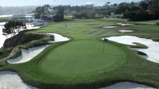 Pebble Beach Hole 4 Good ball and good read [upl. by Mikaela316]