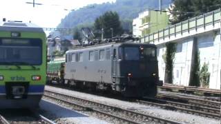 SBB Ae 66 quot11438 Liestalquot in Spiez [upl. by Lura]