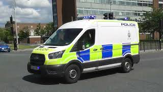 2020 Ford transit Cell Van Cheshire police Responding  Ellesmere port [upl. by Ynneh]