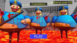 LAVA NIGHTMARE MODE BARRYS PRISON RUN A lot of Nightmare Barry Obby Roblox [upl. by Linda829]