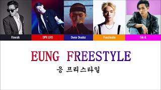 EUNG FREESTYLE 응프리스타일 Color Coded Lyrics HanEng LIVE SIKK PUNCHNELLO OWEN OVADOZ FLOWSIK [upl. by Resarf]