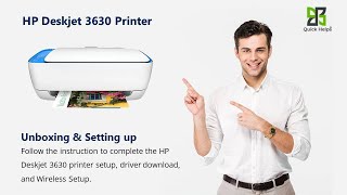 HP Deskjet 3630 printer setup  Unbox HP Deskjet 3630 printer  WiFi setup [upl. by Joann]