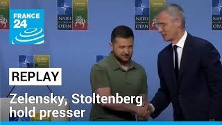 REPLAY Zelensky and Stoltenberg hold joint press conference at NATO summit • FRANCE 24 English [upl. by Hinkle]