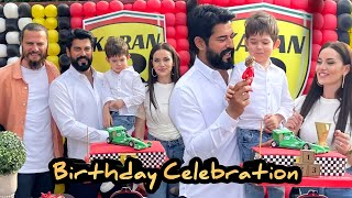 Karan ozcivit Birthday Part 1  Burak and Fahriye celebrated their sons birthday [upl. by Aivatnuahs]