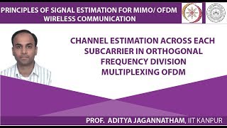 Channel Estimation Across Each Subcarrier in Orthogonal Frequency Division Multiplexing OFDM [upl. by Haela]