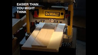 THICKNESS Planer Sled NO JOINTER needed [upl. by Willman755]