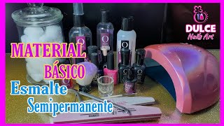 MATERIAL BÁSICO Para Aplicar ESMALTE SEMIPERMANENTE 💅🌈  9 [upl. by Nwahsal]