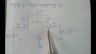 Differential amplifier in Telugu video [upl. by Nessi]