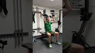 Seated Dumbbell Shoulder Press  Shoulder Exercise shoulderpresses shoulderexercises [upl. by Fairlie]