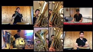 Salsa Londres  Intro   Tuba Quartet quotRommel Guasumba“ [upl. by Ardnasirk]