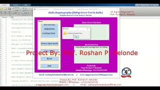Audio Steganography Hiding Secret Text In Audio  With Source Code Audio Steganography Using Matlab [upl. by Clabo235]