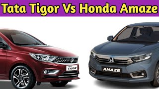 Tata Tigor Vs Honda Amaze detailed Comparison  Tata Tigor Vs Amaze  AV Auto Vlogs [upl. by Hermione465]