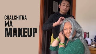 Chalchitra Ma Makeup  Dadako Bar Pipal  Making  Gauri Malla  Shiva Shrestha [upl. by Aihsat]