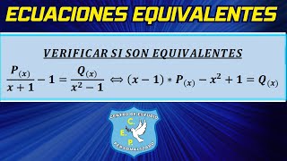 ECUACIONES EQUIVALENTES TALLER [upl. by Verene]