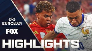 Spain vs France Highlights  UEFA Euro 2024  Semifinals [upl. by Astrahan864]