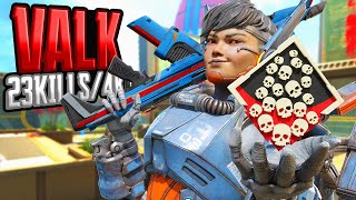 Valkyrie 23 KILLS and 4300 Damage Apex Legends Gameplay Season 18 [upl. by Asyen620]