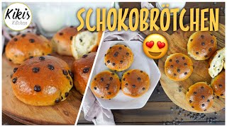 Weiche Schokobrötchen wie vom Bäcker  Für Kinder zum Schulstart  ohne Eier [upl. by Idona]