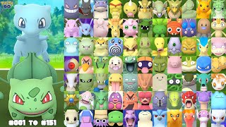 Shiny Bulbasaur to Shiny Mew Completing the Kanto Shiny Dex in Pokemon GO [upl. by Kaila167]