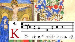 Kyrie XVIII “Deus Genitor alme” weekdays in Advent and Lent  Kyriale  Latin Gregorian Chant [upl. by Nelg965]