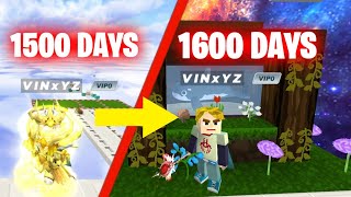 I Survived 1600 DAYS in Skyblock  Blockman Go  FurtherXT [upl. by Pogah]