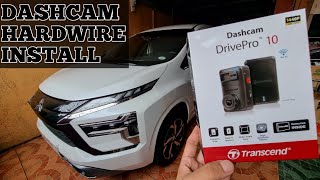 Transcend DrivePro 10 Hardwire Install on Mitsubishi Xpander  DIY [upl. by Aztinad]