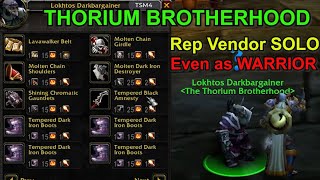 How To Get To Thorium Brotherhood Rep Vendor Solo EasyAll Classes Get your upgradable items quick [upl. by Croner]