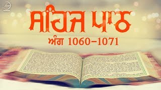 Sehaj Path Ang 1060 To 1071  Bhai Sarwan Singh  Fizza Records Gurbani [upl. by Nrubliw]