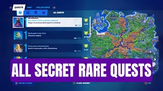 All Rare Quests In Fortnite Season 6 Guide  All Milestone  Secret Fortnite Challenges [upl. by Sioux]